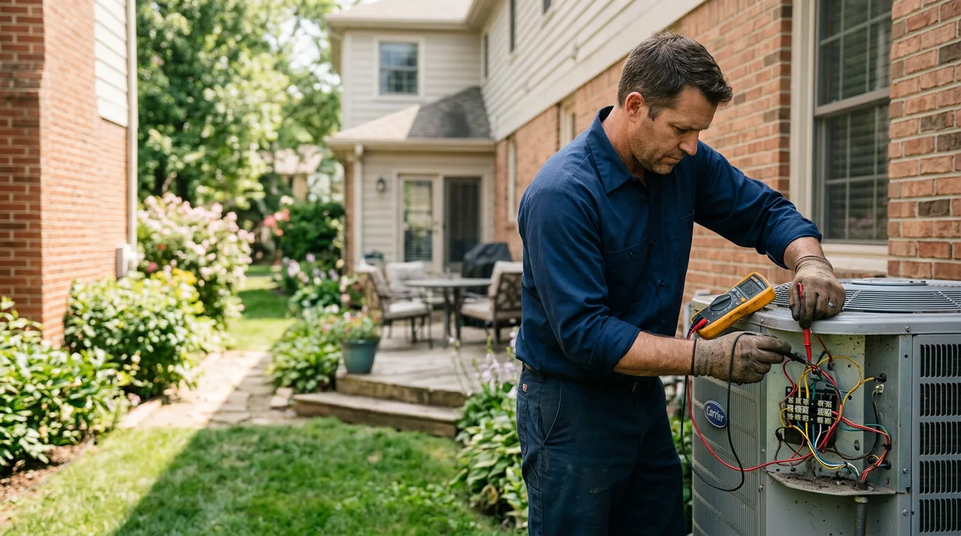 HVAC technician working near Marks, MS